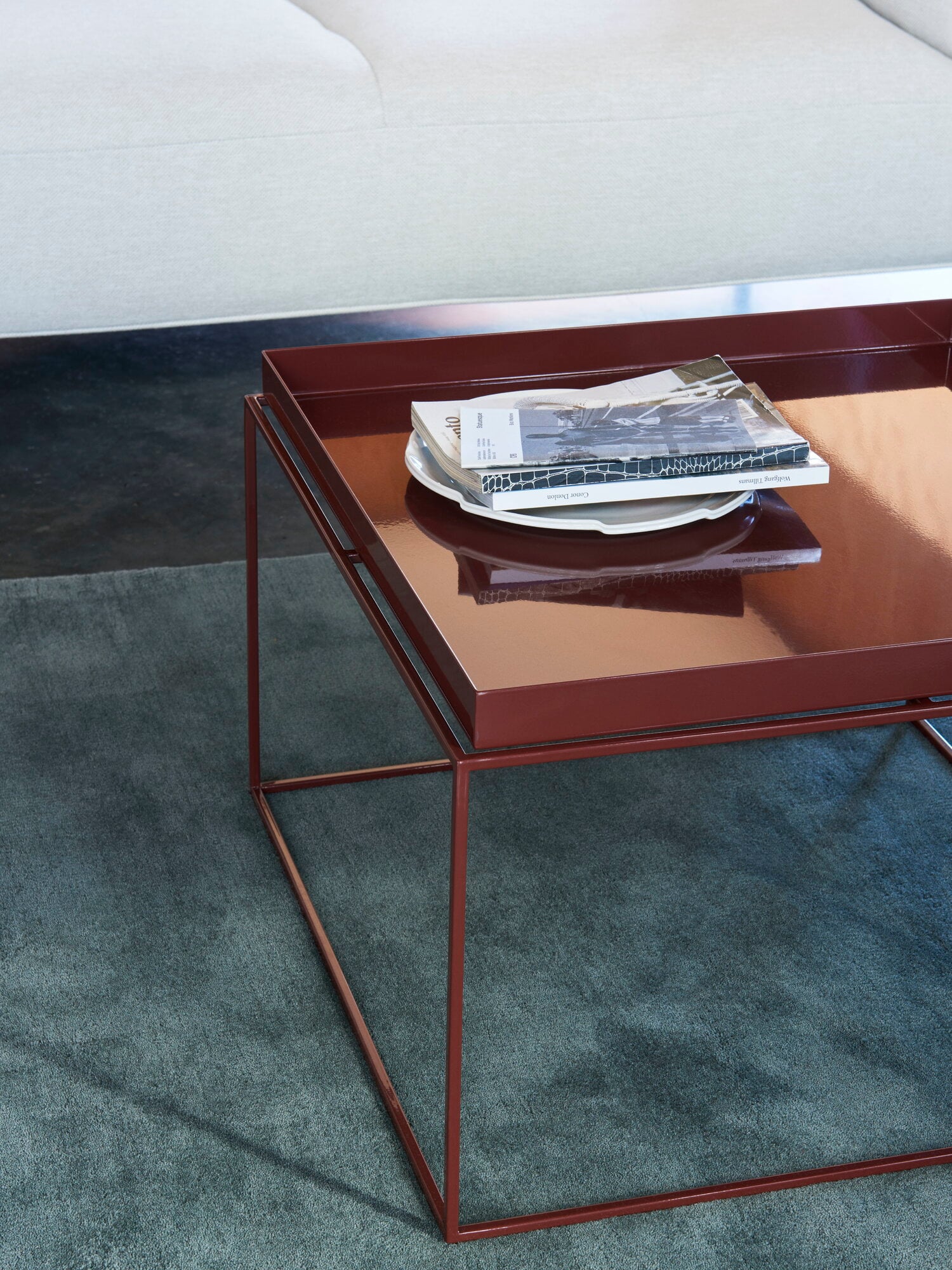 HAY Tray table large, chocolate | Finnish Design Shop NL