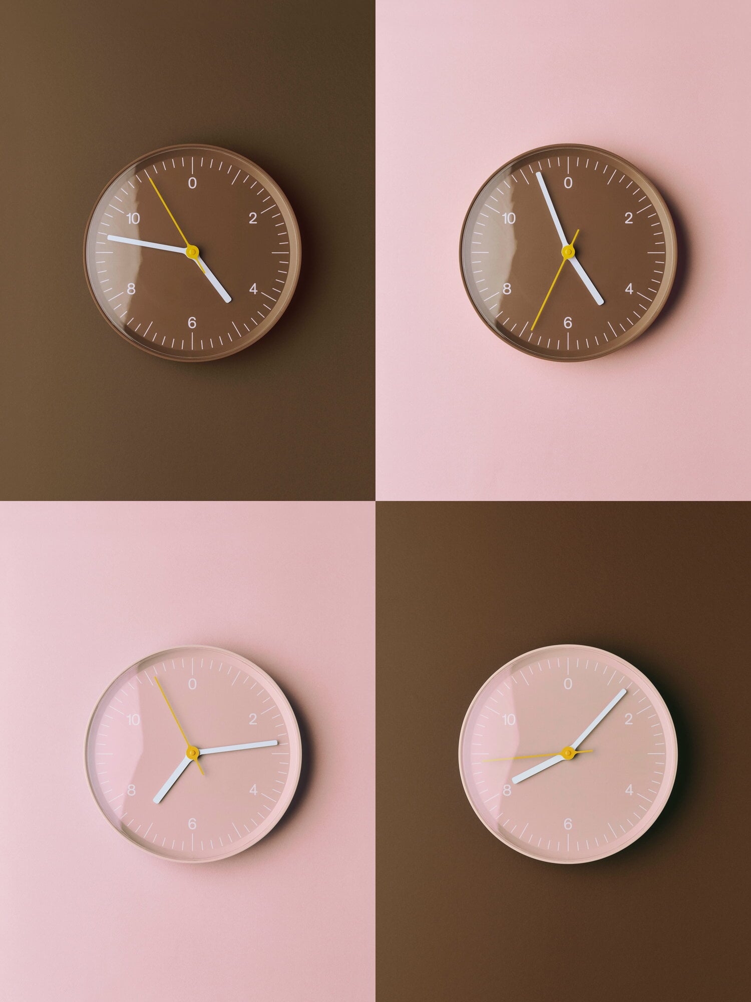 HAY Wall Clock Recycled, pink | Finnish Design Shop