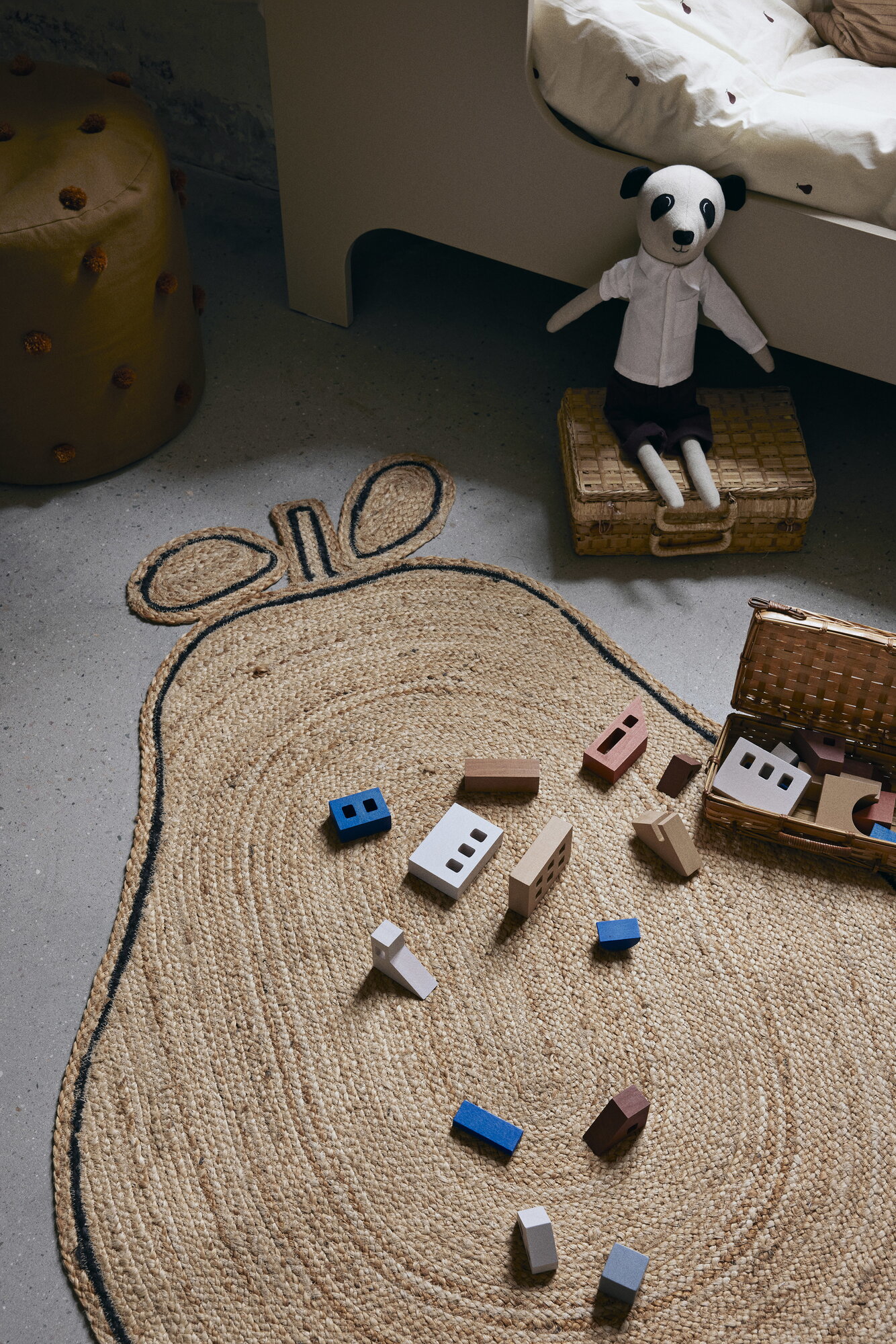 Ferm Living Pear braided jute rug, natural | Finnish Design Shop