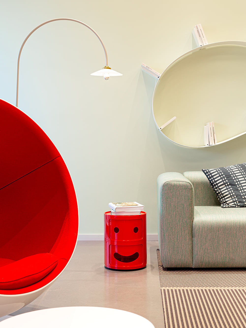 Kartell Componibili Smile storage unit 1, 2 modules, red | Finnish