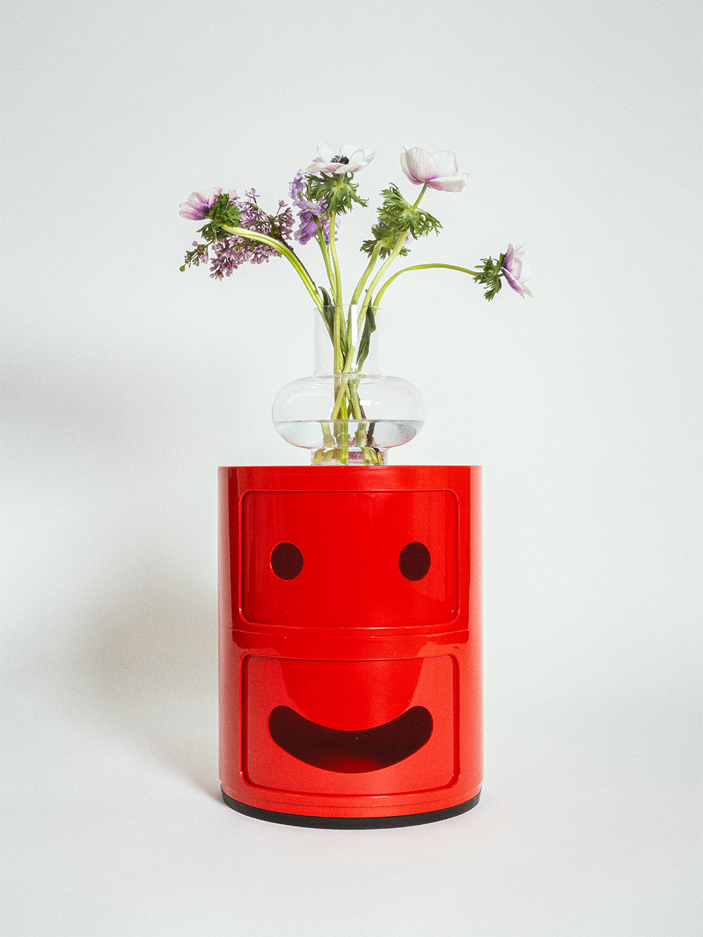 Kartell Componibili Smile storage unit 1, 2 modules, red | Finnish