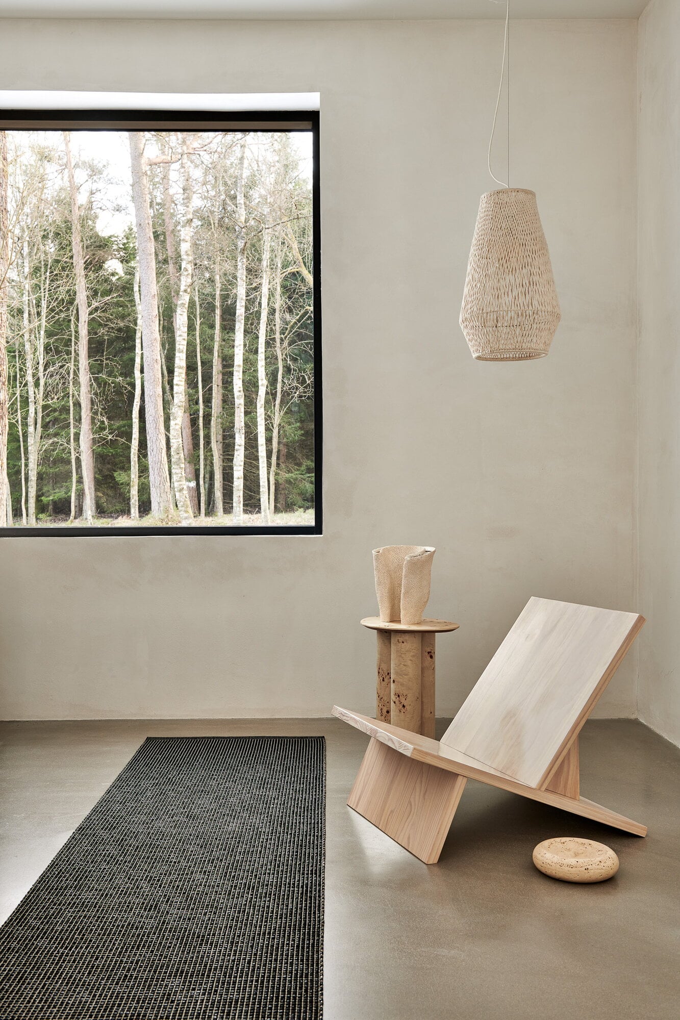 Pappelina Emm rug, 70 x 240 cm, black - linen metallic | Finnish Design ...