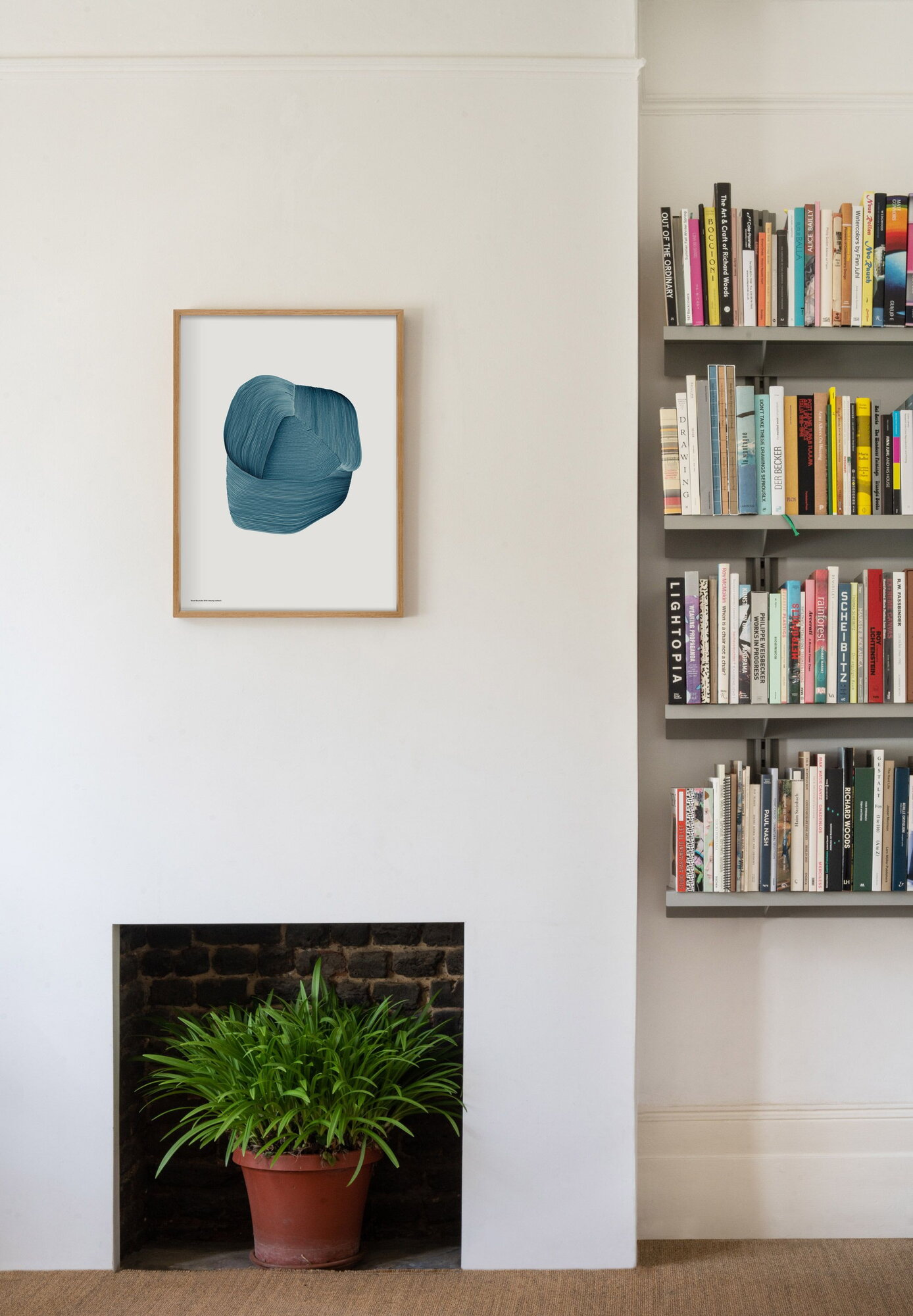 Ronan Bouroullec Drawing 3 ポスター The Wrong Shop Drawing 3 poster with oak frame, 52.5 x 70.3 cm