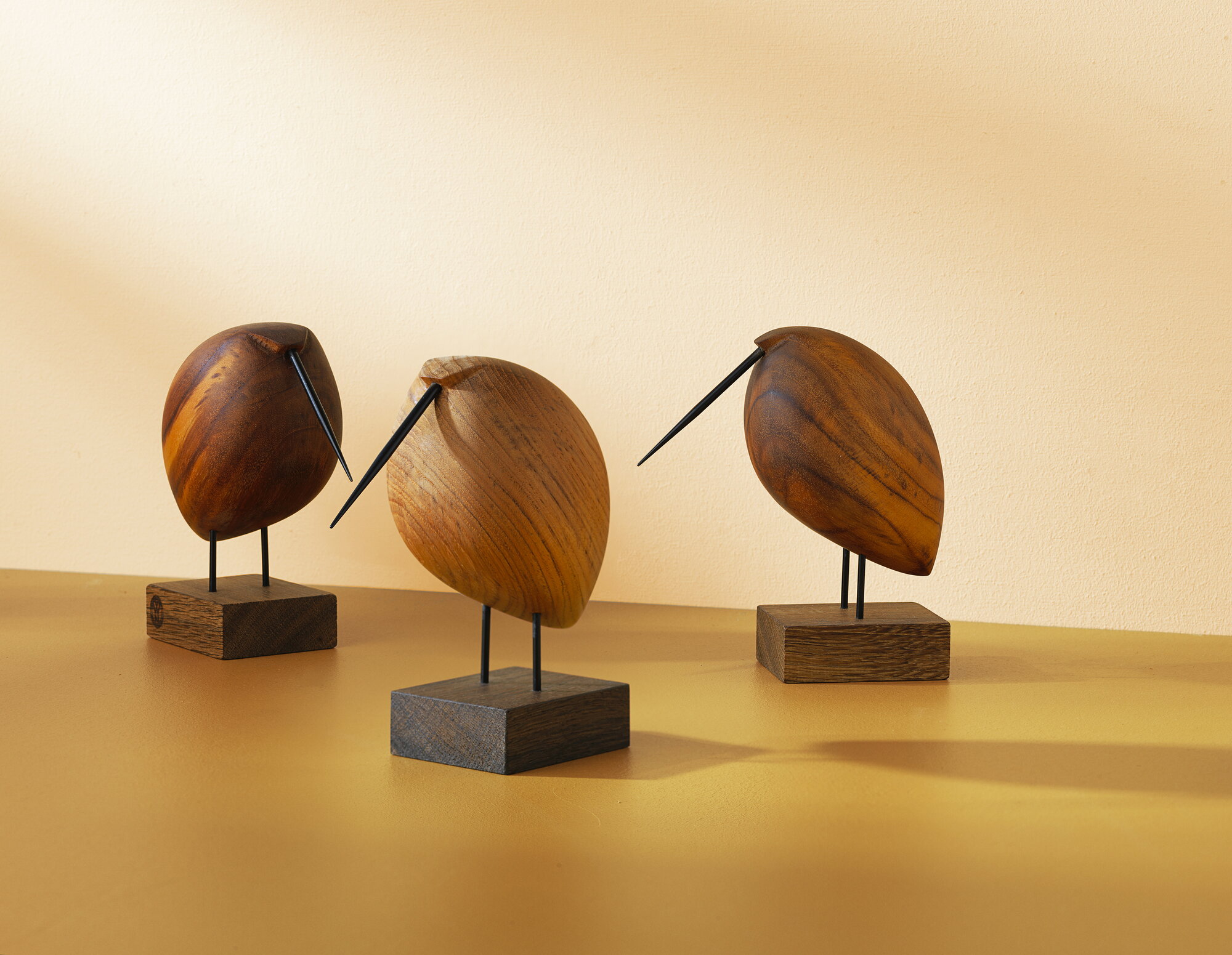 Warm Nordic Beak Bird, Lazy Snipe, oak | Finnish Design Shop