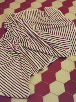 Tekla Bath sheet, kodiak stripes