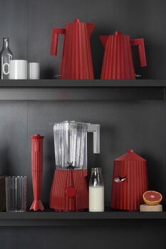 Alessi Plissé electric kettle, 1 L, red