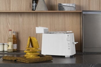 Alessi Plissé toaster, white