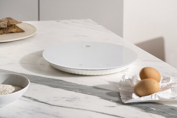 Alessi Plissé digital kitchen scale, white