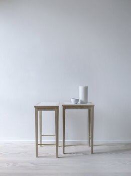 Sibast Table d'appoint No 1, 35 x 25 cm, chêne savonné - marbre blanc