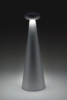 Alessi Lampada da tavolo portatile Bedin, grigio, immagine decorativa