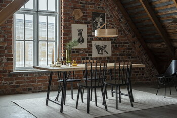 Tapio Anttila Collection Table Front Pine 195, pin - chêne noir