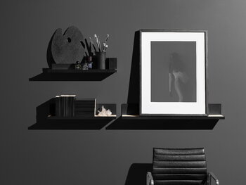 Mizetto Edit 6 shelf, black, decoration image