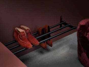 Essem Design Porte-chapeaux/support à chaussures Nostalgi, 100 cm, ch - alu