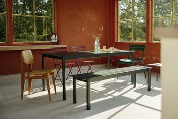 Muuto Linear Steel bench 170 cm, dark green