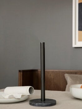 ferm LIVING Paper towel holder, black brass