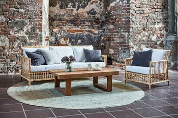 Sika-Design Caroline lounge chair, natural rattan - white