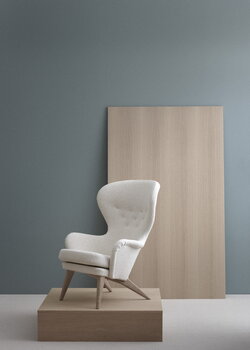 Ornäs Siesta lounge chair, oak - white Orsetto 012