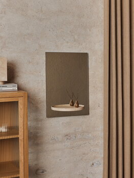 Ferm Living Symmetry peili, travertiini, sisustuskuva