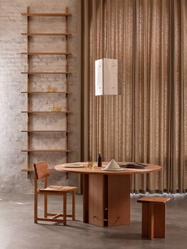 Ferm Living Aukko ruokapöytä, 140 cm, douglaskuusi, sisustuskuva