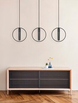 Hartô Credenza Gabin 122 cm, rovere - grigio ardesia, immagine decorativa