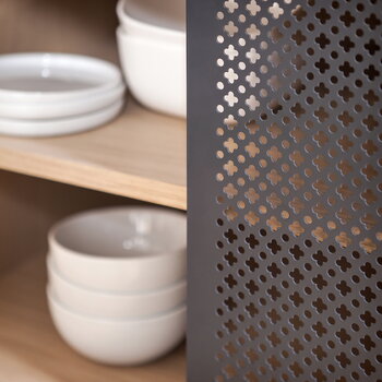 Hartô Credenza Gabin 122 cm, rovere - grigio ardesia, immagine decorativa