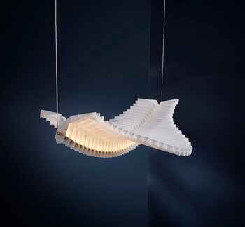 Frandsen Suspension Sora, blanche - laiton