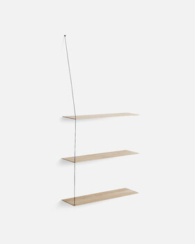 Woud Stedge add-on shelf 80 cm, white pigmented lacquered oak