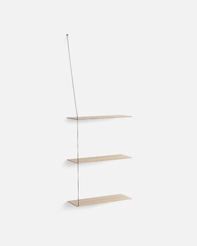 Woud Stedge add-on shelf 60 cm, white pigmented lacquered oak