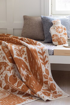 Lapuan Kankurit Metsikkö blanket, cognac - white