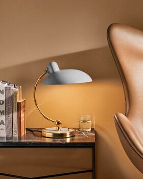 Fritz Hansen Kaiser Idell 6631-T Luxus table lamp, matt grey - brass