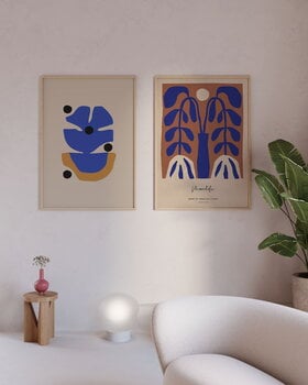 Paper Collective Flor Azul poster