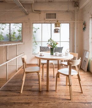 Artek Aalto table 90A, birch - white