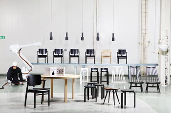 Artek Aalto high chair K65, black