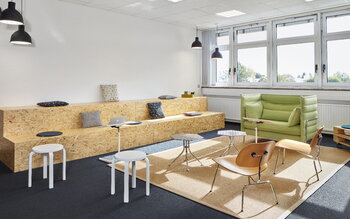 Vitra Plywood Group LCM lounge chair, ash - chrome