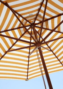 Skagerak Messina aurinkovarjo halk. 270cm, raidallinen, kulta - valkoinen