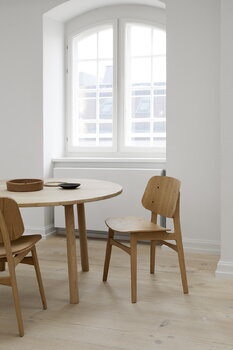 Fredericia Søborg stol 3050, träbas - lackerad ek