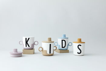 Design Letters Drink lid for kids cup, beige