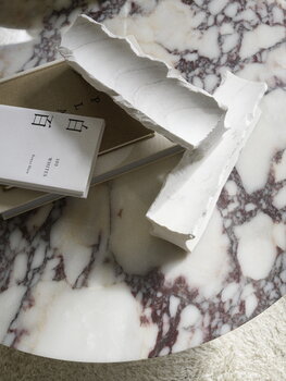New Works Florence sohvapöytä, 90 cm, valkoinen - valkoinen marmori Viola