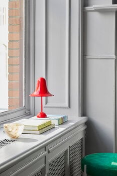 Verpan Lampada da tavolo ricaricabile Pantop Portable 18 cm, rossa