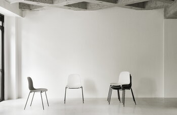 Normann Copenhagen Form chair, stacking, black steel - black
