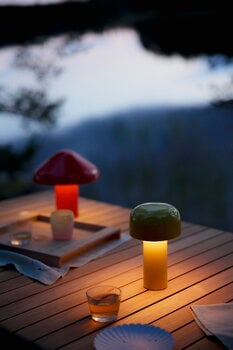 HAY Pao Portable table lamp, red, decoration image