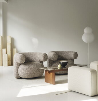 Burra lounge chair, swivel with return, Zero 0011