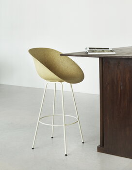 Normann Copenhagen Mat bar armchair, 75 cm, cream steel - hemp