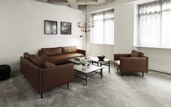 Normann Copenhagen Rar 2-seater sofa, cognac Omaha leather