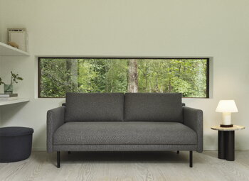 Normann Copenhagen Rar 2-seater sofa, Re-born dark grey