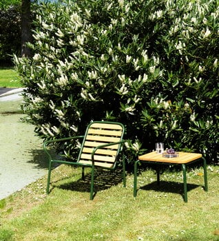 Normann Copenhagen Vig lounge chair, Robinia wood - dark green