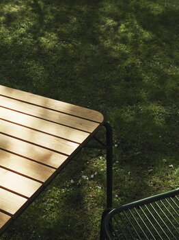 Normann Copenhagen Table Vig, 90 x 200 cm, bois de robinier - vert foncé