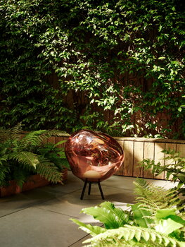 Tom Dixon Lampada portatile Melt, grande, rame - nero, immagine decorativa