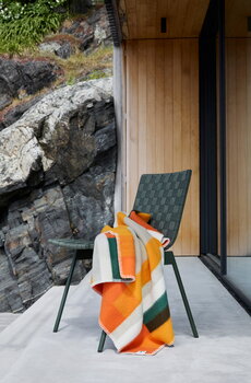 Røros Tweed Plaid Mikkel, 100 x 135 cm, orange, image décorative