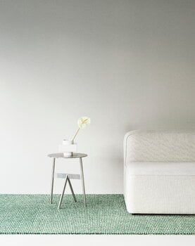 Normann Copenhagen Flick matto, 170 x 240 cm, luonnonvalkoinen - tummanvihreä, sisustuskuva